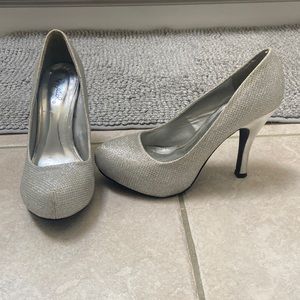 Silver Shimmer Heels